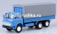Коллекционная масштабная модель 1:43 Грузовой автомобиль МАЗ-516Б с тентом, 1974-76, голубой (НАП)