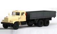 Коллекционная масштабная модель 1:43 Грузовой автомобиль КрАЗ-257Б бежевый, серый (НАП)