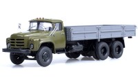 Коллекционная масштабная модель 1:43 Грузовой автомобиль ЗиЛ-133ГЯ хаки, серый (АИСТ)