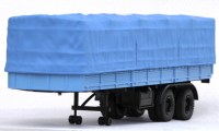 Коллекционная масштабная модель 1:43 Полуприцеп МАЗ-5205 с тентом (Наш Автопром)
