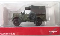 Коллекционная масштабная модель 1:87 Легковой автомобиль Горький 69 хаки (Herpa)