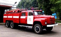 Коллекционная масштабная модель 1:43 Пожарный автомобиль АЦ-40(133ГЯ)-181А Павлово (SSM)