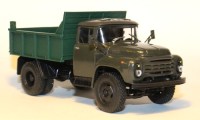 Коллекционная масштабная модель 1:43 Самосвал ЗиЛ-ММЗ-4502 хаки (Ultra Models)
