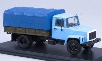 Коллекционная масштабная модель 1:43 Грузовой автомобиль 33073, двигатель ЗМЗ-513, тент (SSM)