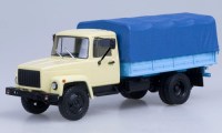 Коллекционная масштабная модель 1:43 Грузовой автомобиль 33073, двигатель ЗМЗ-513, тент (АИСТ)