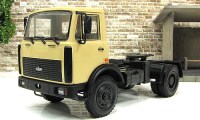 Коллекционная масштабная модель 1:43 Седельный тягач МАЗ-5433 поздний бежевый (НАП)