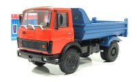 Коллекционная масштабная модель 1:43 Грузовой автомобиль МАЗ-5551 1985-93 красный, синий (НАП)