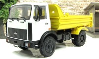 Коллекционная масштабная модель 1:43 Грузовой автомобиль МАЗ-5551 бежевый, желт (НАП)
