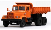 Коллекционная масштабная модель 1:43 Самосвал КрАЗ-256Б 1969-77, оранжевый (НАП)