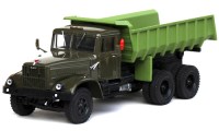 Коллекционная масштабная модель 1:43 Самосвал КрАЗ-256Б1 хаки, зеленый (НАП)