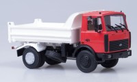 Коллекционная масштабная модель 1:43 Грузовой автомобиль МАЗ-5551 красный, белый (АИСТ)