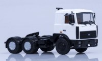 Коллекционная масштабная модель 1:43 Седельный тягач МАЗ-6422 поздний, белый (Автоистория)