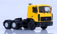 Коллекционная масштабная модель 1:43 Седельный тягач МАЗ-6422 поздний, желтый (Автоистория)