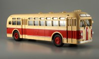 Коллекционная масштабная модель 1:43 Автобус ЗиС-154 бежево-красный (ClassicBus)