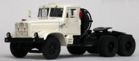 Коллекционная масштабная модель 1:43 Седельный тягач КрАЗ-258Б1 (1987-93), белый (НАП)