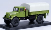 Коллекционная масштабная модель 1:43 Грузовой автомобиль МАЗ-502 с тентом, зеленый (SSM)