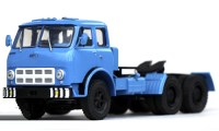 Коллекционная масштабная модель 1:43 Седельный тягач МАЗ-515 голубой (Наш Автопром)