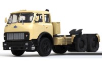 Коллекционная масштабная модель 1:43 Седельный тягач МАЗ-515 бежевый (Наш Автопром)