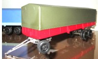 Комплект для сборки: металлическая рама 1:43 для прицепа ОдАЗ-9370 с подкатной тележкой (Клен)