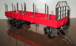 Комплект для сборки: металл. рама 1:43 для прицепа ОдАЗ-9370 с тележкой, щитом , кониками (Клен)