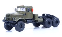 Коллекционная масштабная модель 1:43 Седельный тягач 6х6 КрАЗ-255В хаки (Автоистория)
