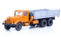 Коллекционная масштабная модель 1:43 Грузовой автомобиль ЯАЗ-210 оранжевый, серый (АИСТ)