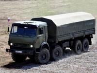 Сборная модель: металлическая рама 1:43 для Бортового автомобиля 8х8 Камский-6350, база 1940+3340 мм, задний свес 1335 мм, стандартный вариант (Клен)