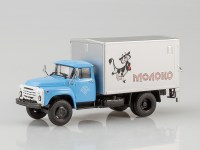 Масштабная модель 1:43 Фургон с грузоподъёмным бортом У-165 Молоко на  ЗиЛ-130, Автоистория (АИСТ)