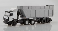 Коллекционная масштабная модель 1:43 МАЗ-6422 с щеповозом МАЗ-9506-30 (SSM)