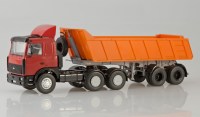 Коллекционная масштабная модель 1:43 МАЗ-6422 с самосвальным полуприцепом МАЗ-9506-20 (SSM)