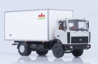 Коллекционная масштабная модель 1:43 Изотермический фургон КИ-5436 Купава на шасси МАЗ-5337 (АИСТ)