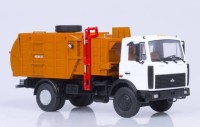Коллекционная масштабная модель 1:43 Мусоровоз с манипулятором МКМ-35 на шасси МАЗ-5337 (АИСТ)