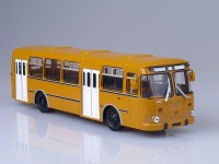 Коллекционная масштабная модель 1:43 Автобус ЛиАЗ-677М желтый (Советский Автобус)