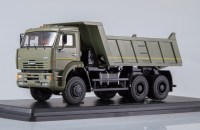 Коллекционная масштабная модель 1:43 Самосвал 6х6 КамАЗ-6522 хаки (SSM)