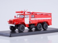 Коллекционная масштабная модель 1:43 Пожарный автомобиль АЦ-40(43202) ПМ-102Б  без надписей (SSM)