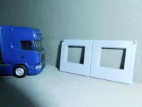 Панель дома 1:87 ПР/2 двухсекционная (побелка)  (Мастерская Клен)