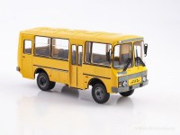 Масштабная модель 1:43 Полноприводный автобус ПАЗ-3206 с журналом №59 (Наши Автобусы. Modimio)