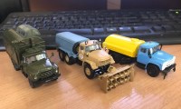 Vеталлическая рама 1:43 шасси из Миасса 6х6 Некст, база 4755, свес 1890 (Клен)