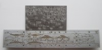 Сборная модель 1:43 Рама четырехосного артиллерийского тягача 8х8 из Челнов -63501, база 1940+3690 мм, задний свес 1635 мм (Клен)
