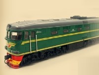 Масштабная модель 1:87 Советский тепловоз ТЭП60, зеленый, с журналом №7, перевыпуск 2026 г. (Наши Поезда. Modimio)