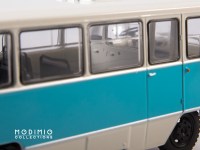 Коллекционная масштабная модель 1:43 Автобус Кубань-Г1А1-02 бело-голубой с журналом №3 (Наши Автобусы. Modimio)