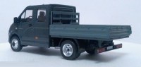 Масштабная модель 1:43 Бортовой автомобиль с двухрядной кабиной ГАЗель Некст A22R22 без тента с журналом №37 (Автолегенды. Новая эпоха)