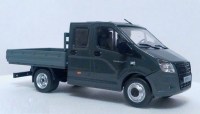 Масштабная модель 1:43 Бортовой автомобиль с двухрядной кабиной ГАЗель Некст A22R22 без тента с журналом №37 (Автолегенды. Новая эпоха)