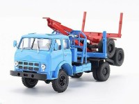 Масштабная модель 1:43 Двухосный лесовоз МАЗ-509А с журналом №116 (Легендарные грузовики СССР)