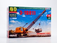Сборная модель 1:43 Гусеничный экскаватор Э-10011 (AVD Models, смола)
