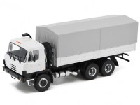 Масштабная модель 1:43 Полноприводный бортовой автомобиль 6х6 Татра 815V26, Tatra 815V26 с тентом, белый, Автоистория (АИСТ)