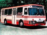 Сборная модель 1:43 Опытный автобус КАвЗ-3100 "Сибирь" (AVD Models, смола)