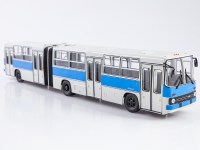 Масштабная модель 1:43 Городской сочлененный автобус Икарус-280.64, Ikarus-280.64, белый, синий пояс, Советский Автобус (СОВА)
