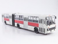 Масштабная модель 1:43 Городской сочлененный автобус Икарус-280.33, Ikarus-280.33, белый, красный, Советский Автобус (СОВА)