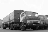 Сборная модель: Металлическая рама 1:43 для двухосного бортового полуприцепа ОдАЗ-9385-06, длина 12 метров, ранний вариант (Клен)